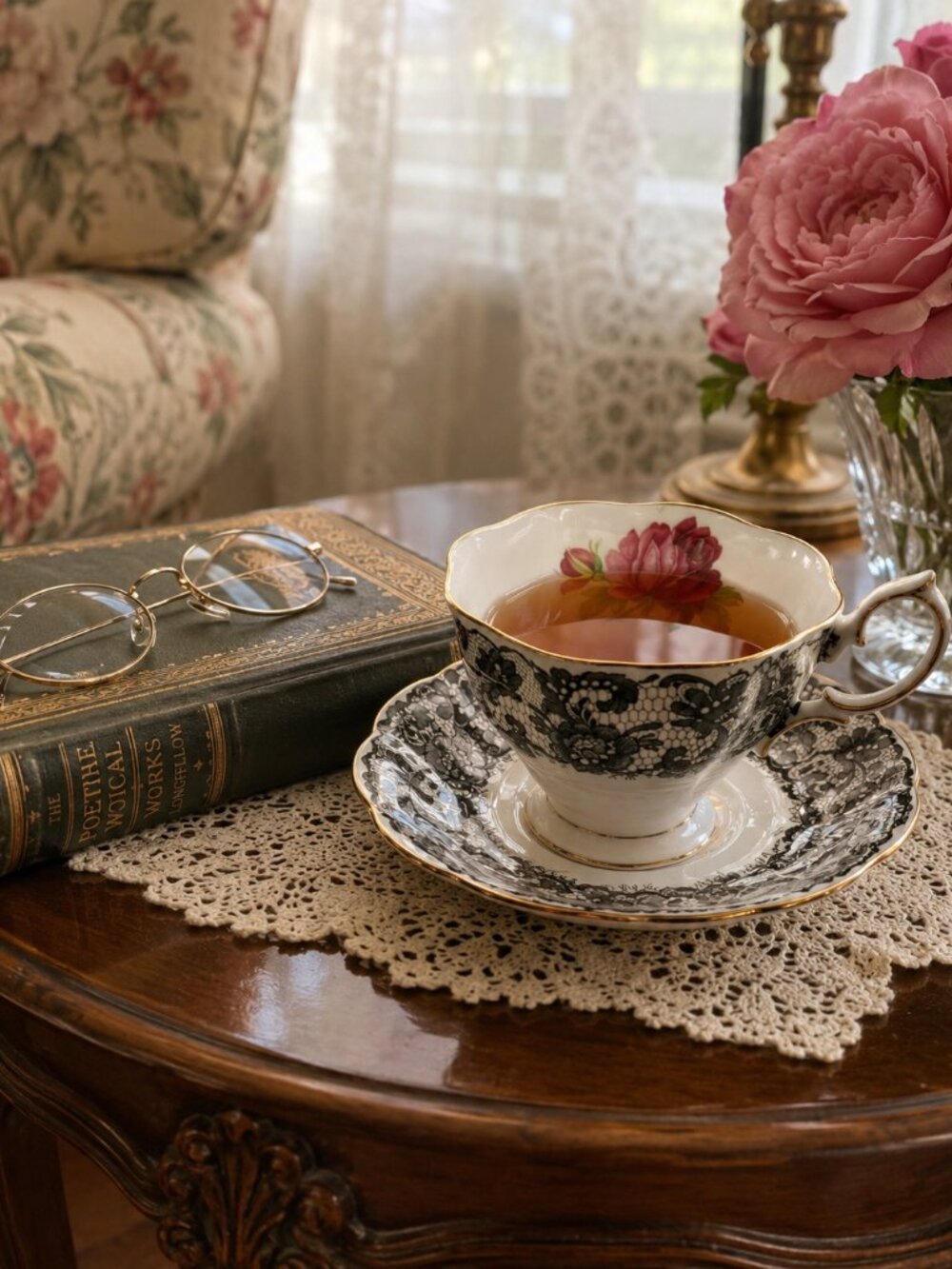 Vintage Royal Albert Senorita Pattern Teacup and Saucer